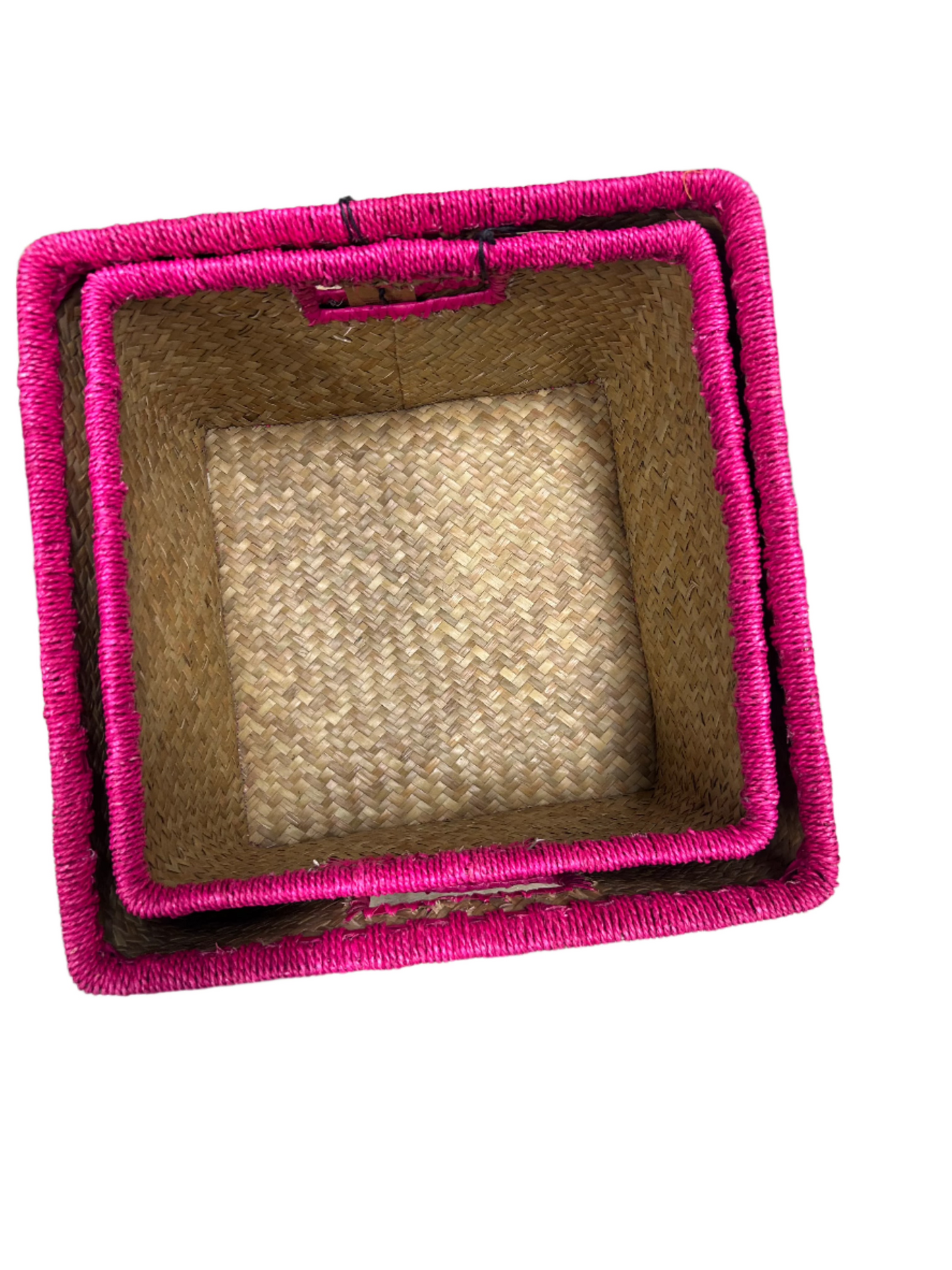 Decorative Seagrass Basket Set of 2