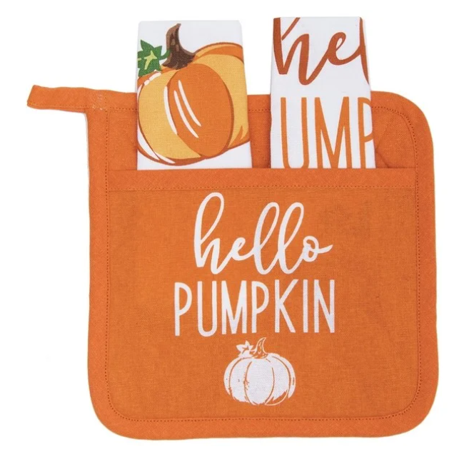 Hello Pumpkin Fall Decor Set
