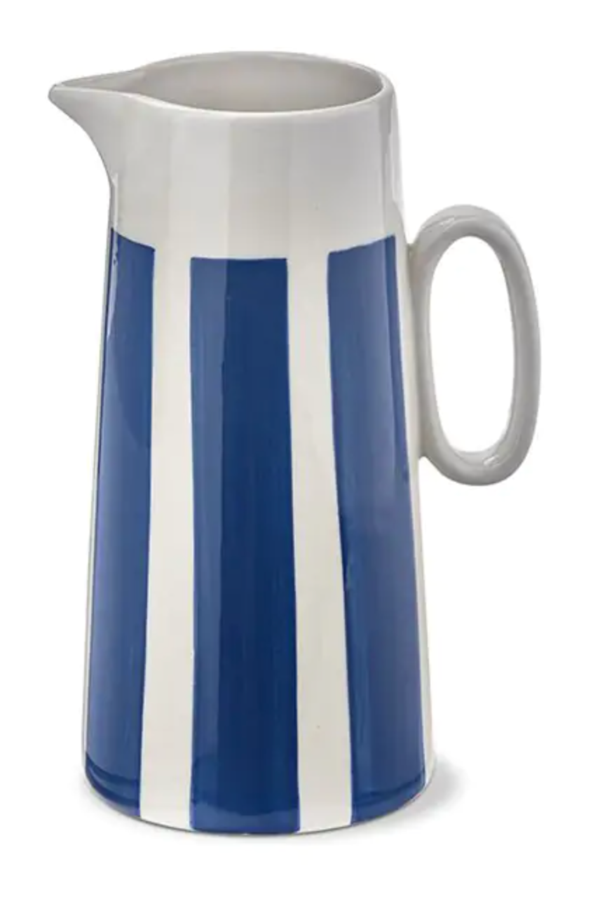 Bold Stripe Blue Strip Pitcher