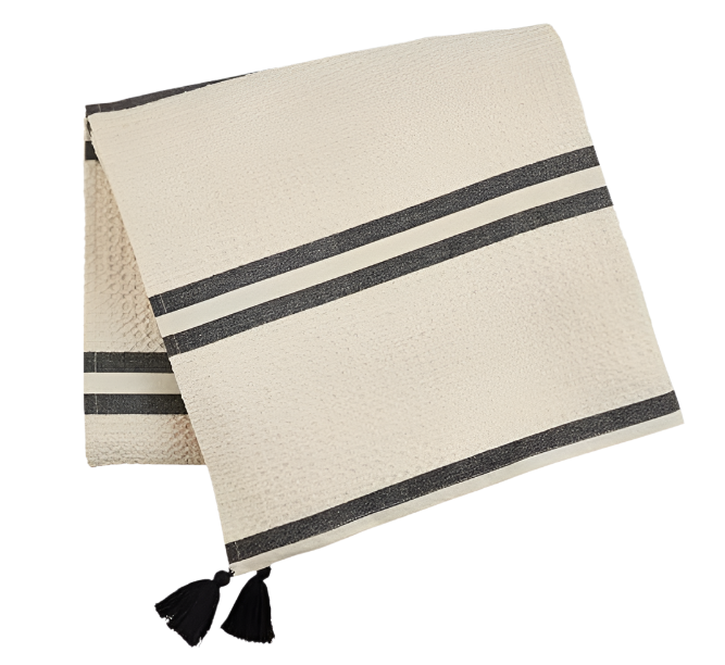 Waffle Chambray Blanket by Mudpie