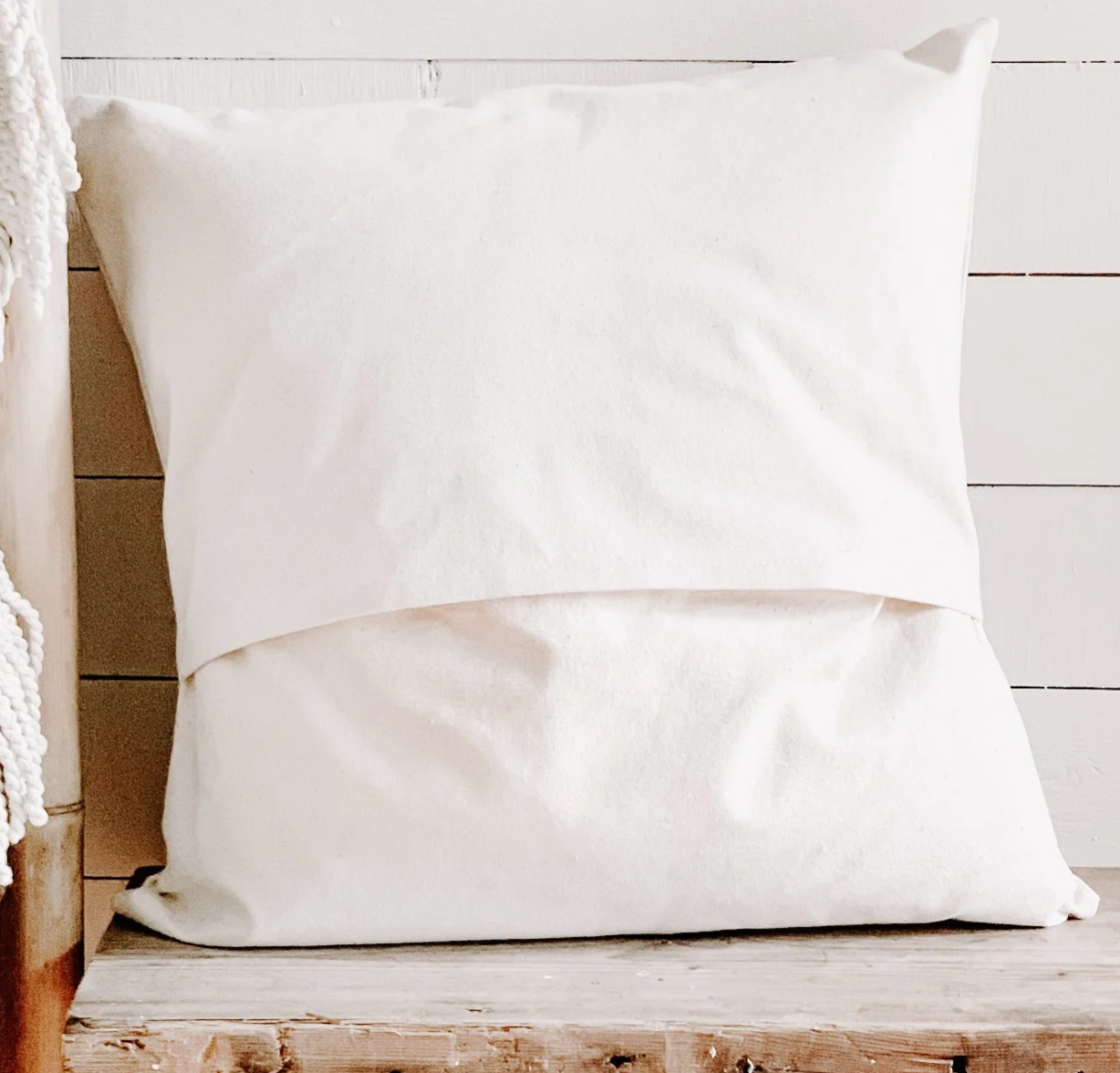 American Flag Square Pillow by Indigo Tangerine