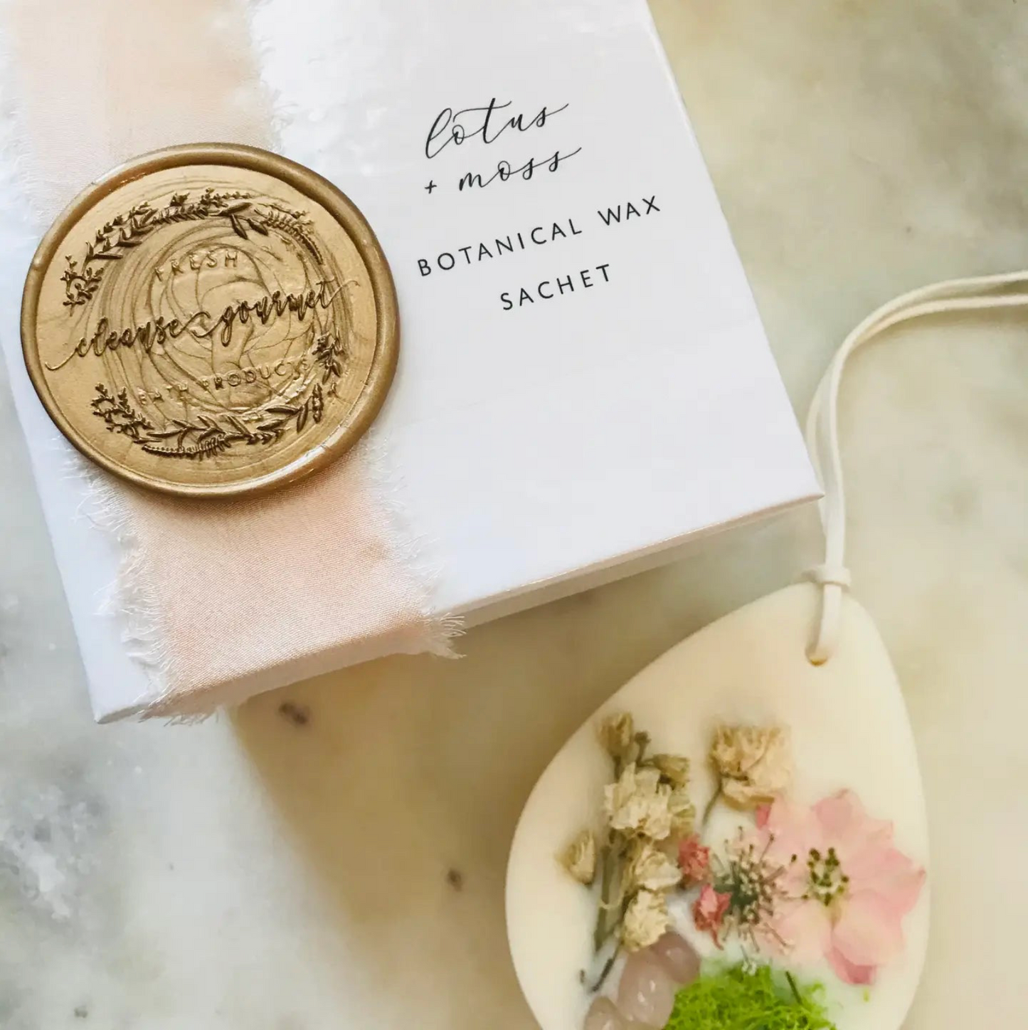 Botanical + Crystal Infused Wax Sachet