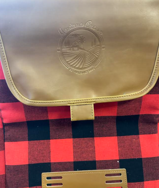 Camping Plaid Tote Bag