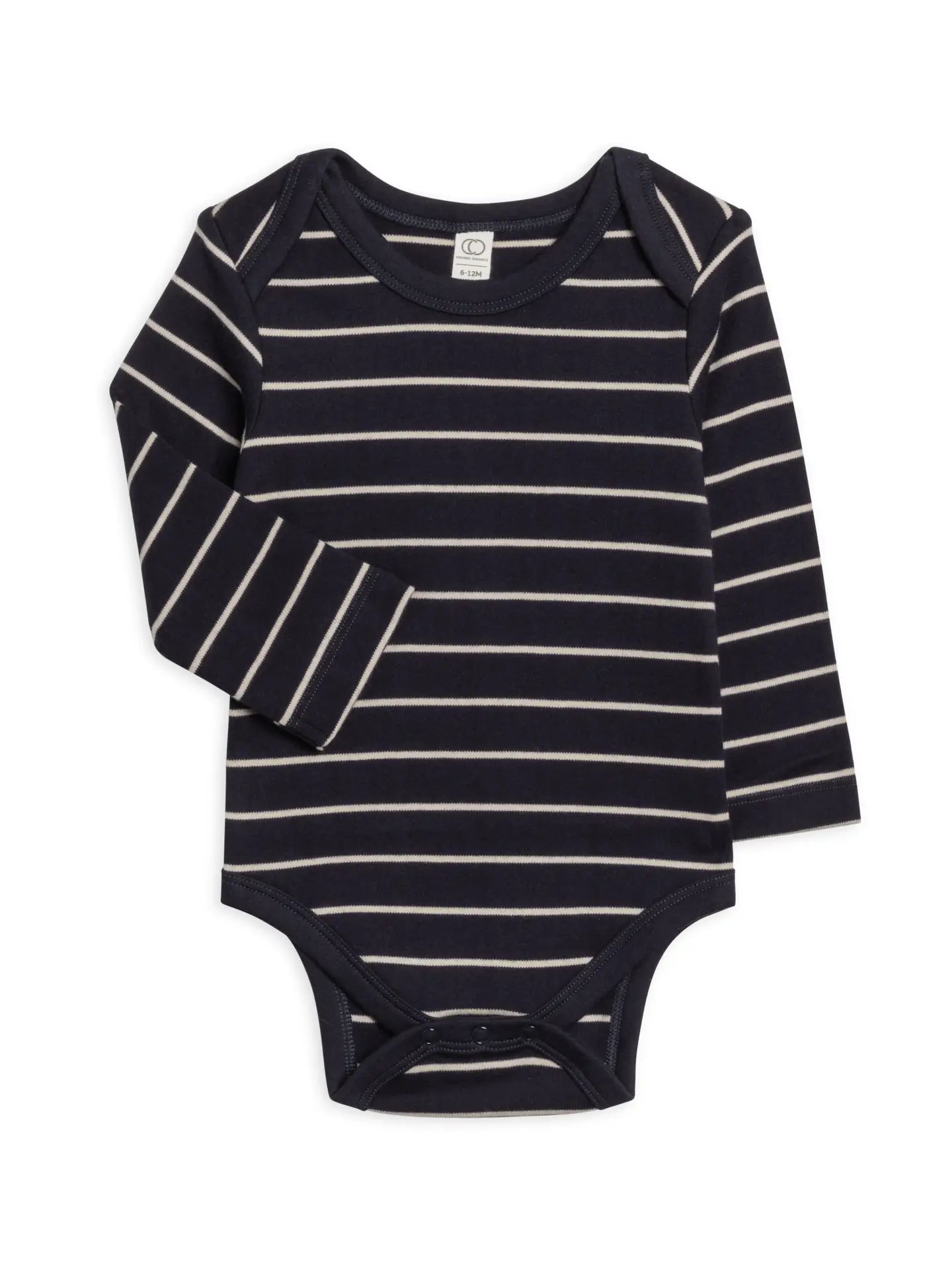 Organic Baby River Bodysuit - Kade Stripe Navy