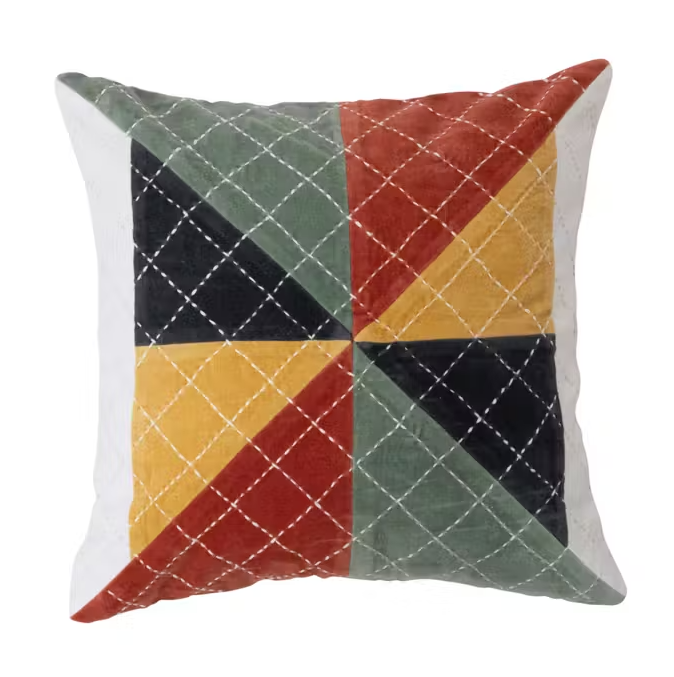 Velvet Patchwork Pillow