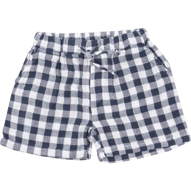 Gingham Navy Muslin Short