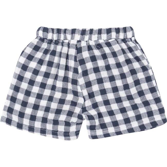 Gingham Navy Muslin Short