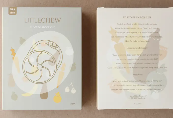 Foldable Snack Cup by LittleChew - Various Colors