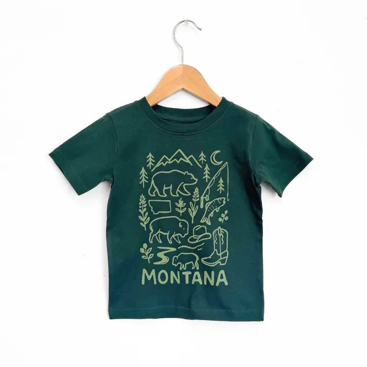 5/6T Montana Outdoors Toddler Tee - Forest
