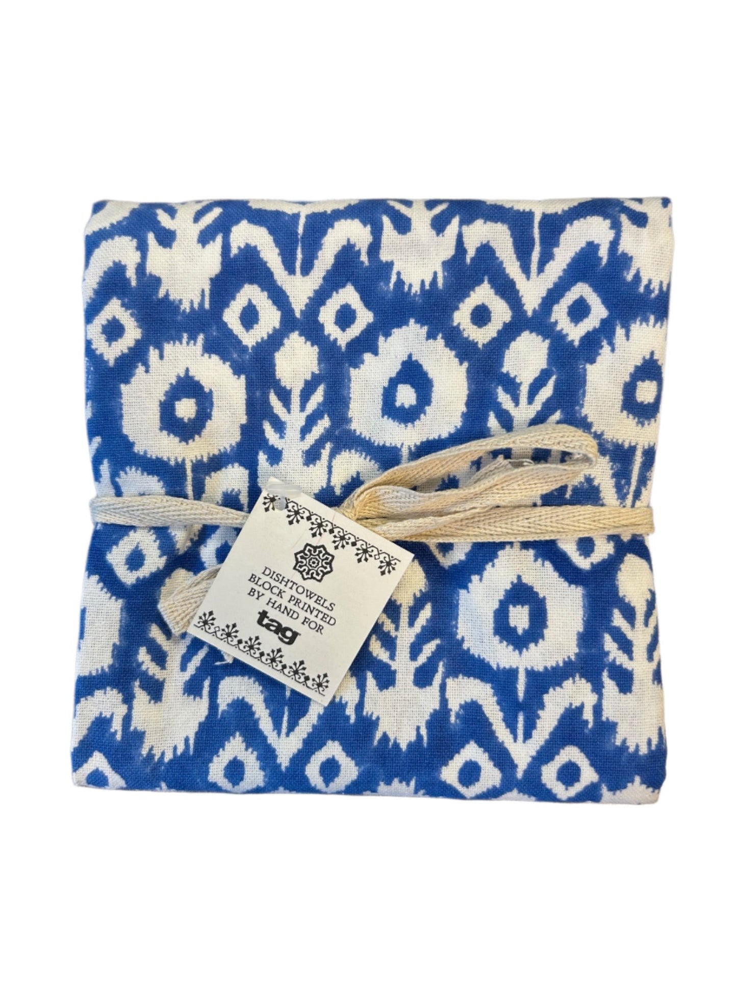 Block Printed Dishtowel by Tag