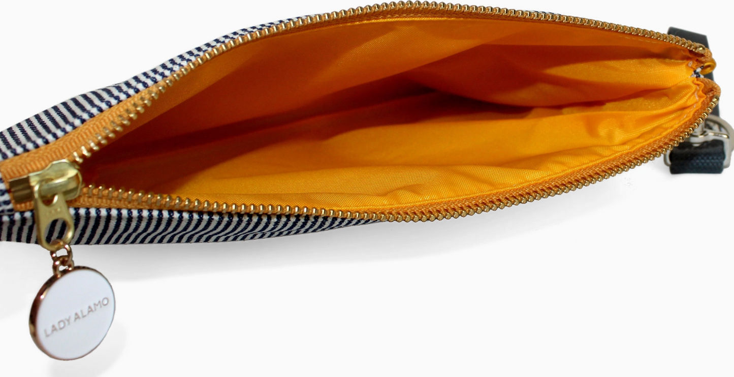 Lady Alamo Railroad Stripe Pouches Collection