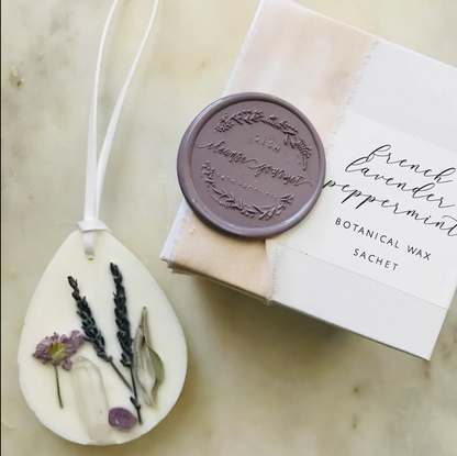 Botanical + Crystal Infused Wax Sachet