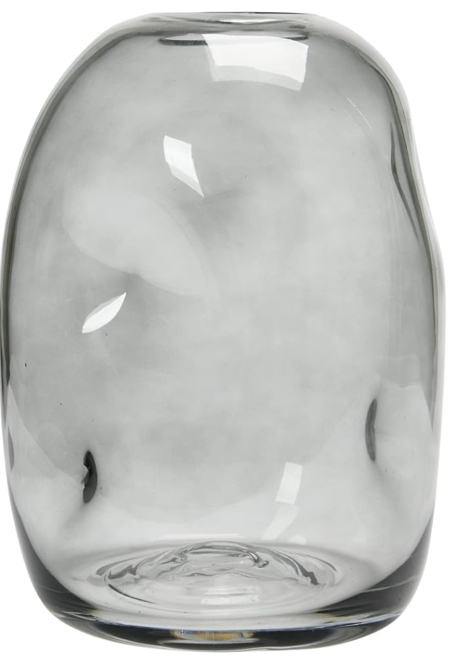 Bloomingville Glass Indentations Vase