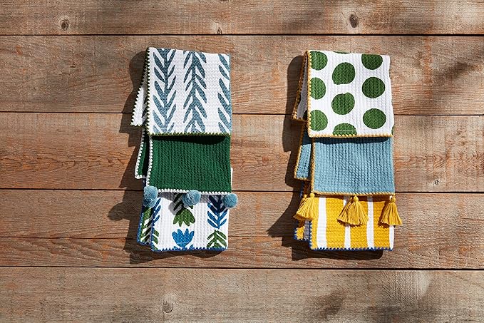 Mud Pie Floral Indigo Dish Cloth Sets