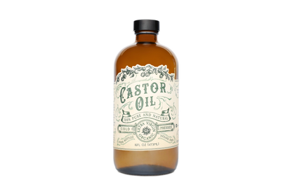 Organic Cold Pressed Castor Oil Hexane Free USA Bottled