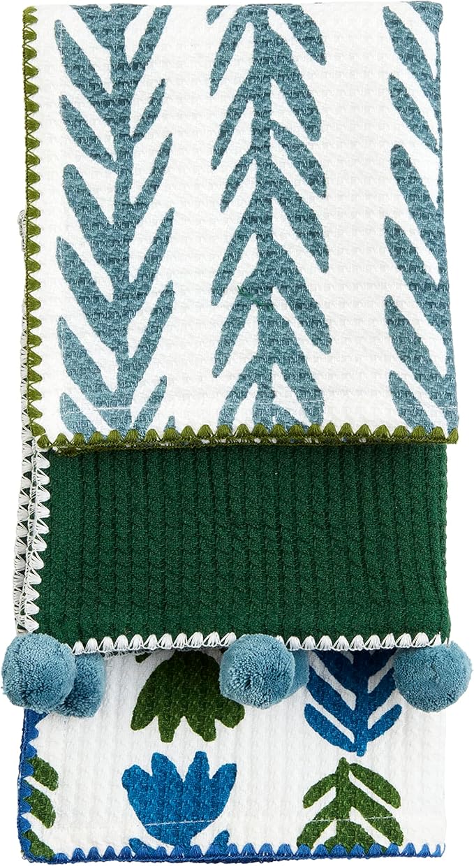 Mud Pie Floral Indigo Dish Cloth Sets