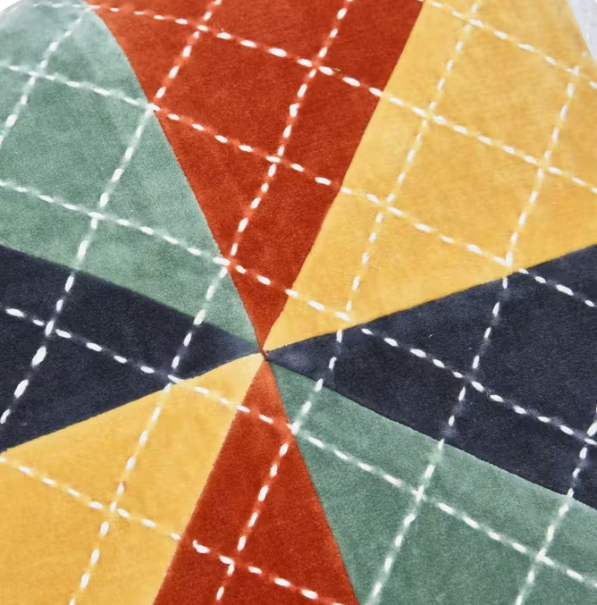 Velvet Patchwork Pillow
